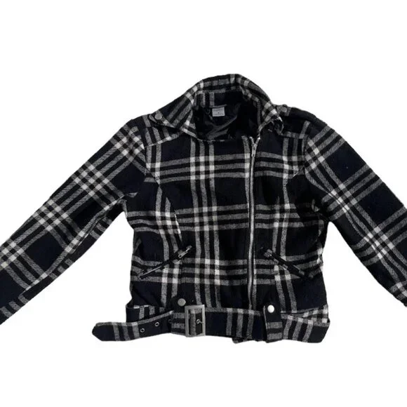 Dots Black and White Plaid Jacket - Picture 3 of 7